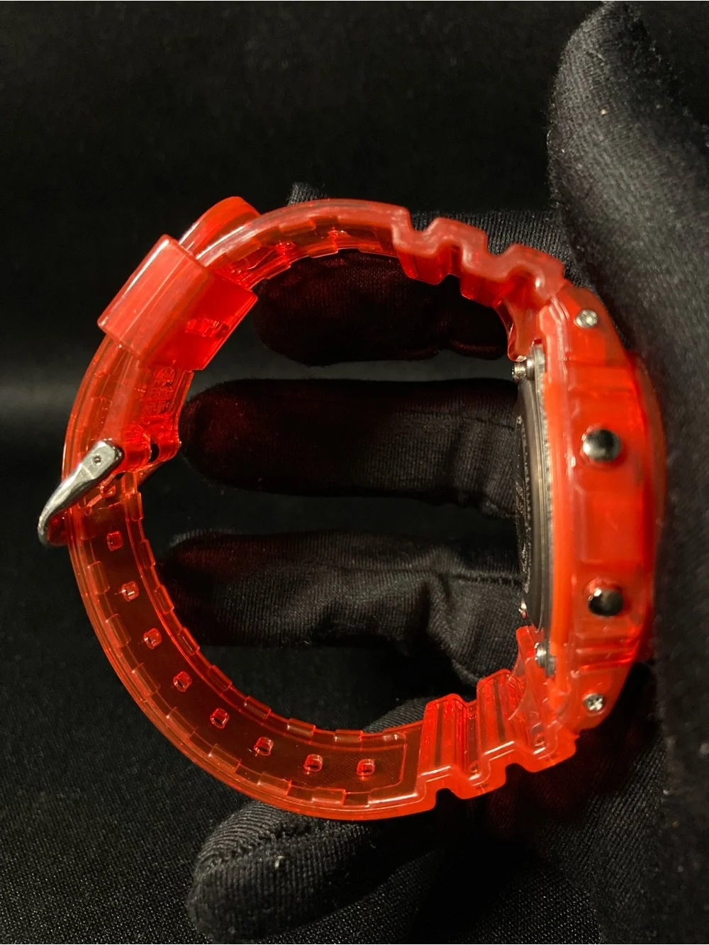 Clear Red G Shock Dw5600